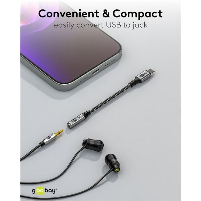 Goobay USB-C m - 3.5mm AUX adapter