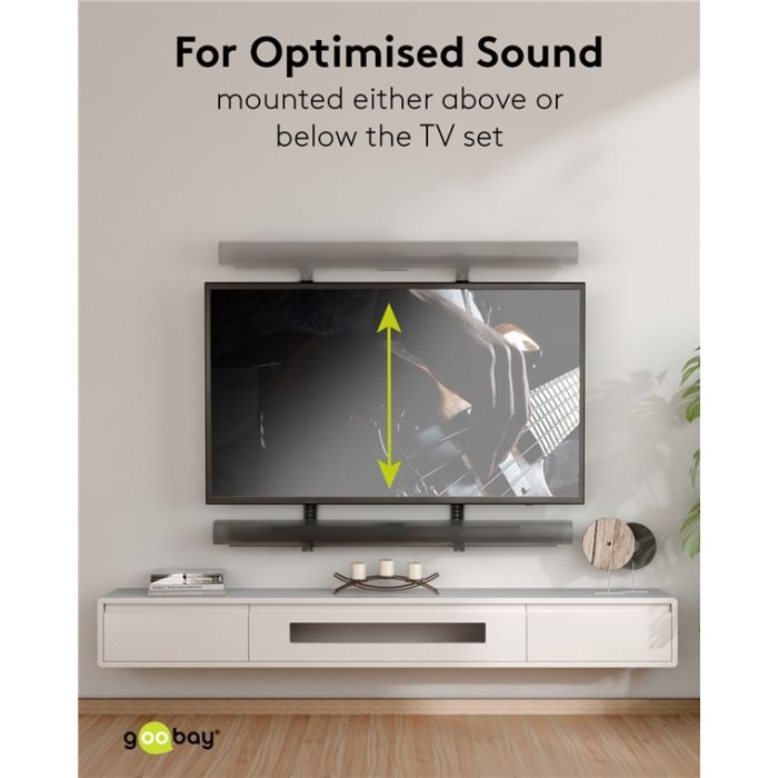 Goobay univerzalni nosač za soundbar zvučnike (crni)