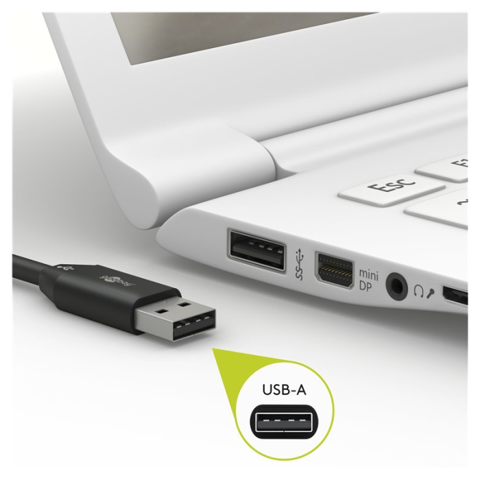 Goobay Lightning - USB A kabl 2m
