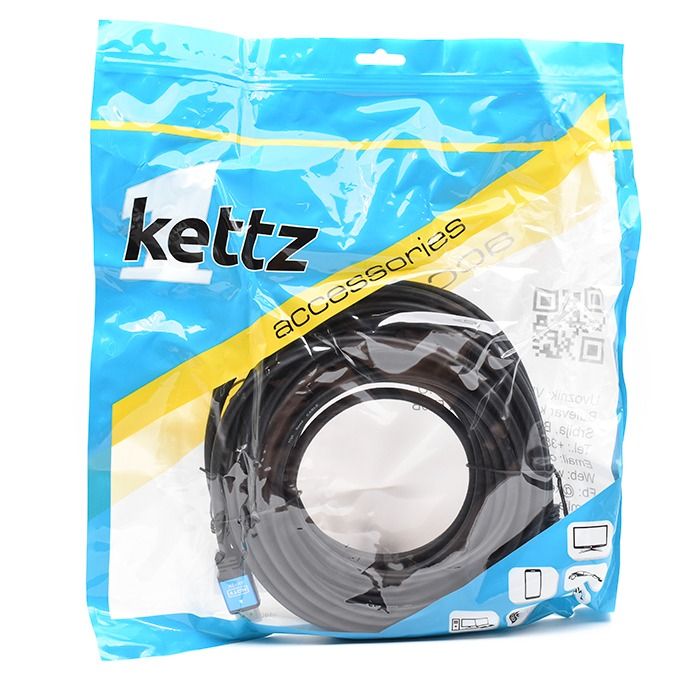 Kettz KT-HK2.0-20M - HDMI kabl V2.0 gold 20m