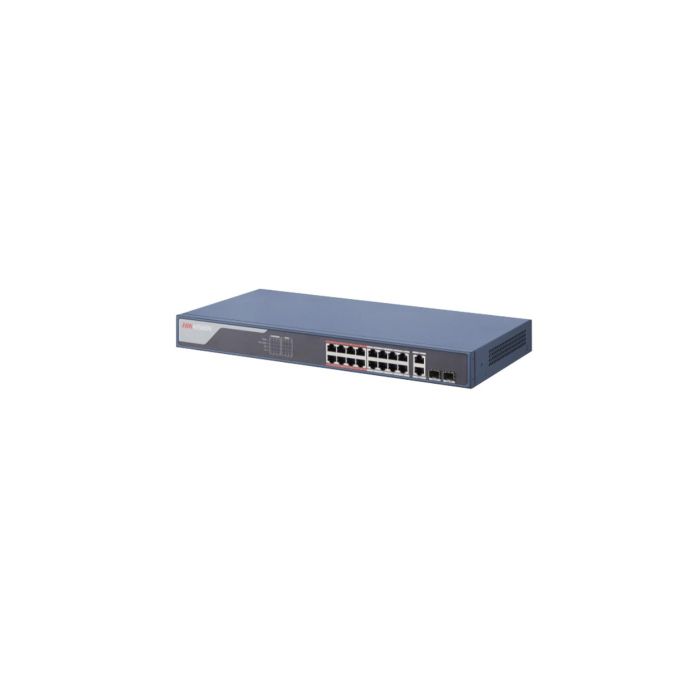 HikVision DS-3E1318P-SI 16-portni megabitni PoE switch + 2 SFP