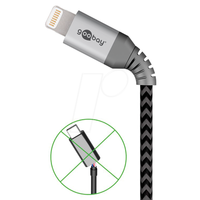 Goobay Lightning - USB C kabl 2m