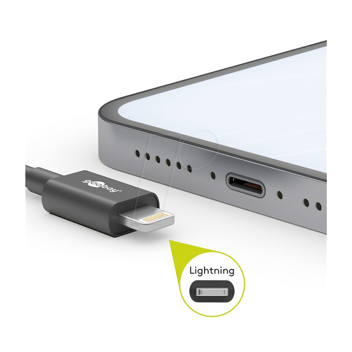 Goobay Lightning - USB C kabl 2m
