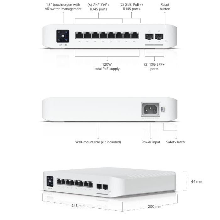 Ubiquiti Pro 8-portni PoE switch USW-PRO-8-POE