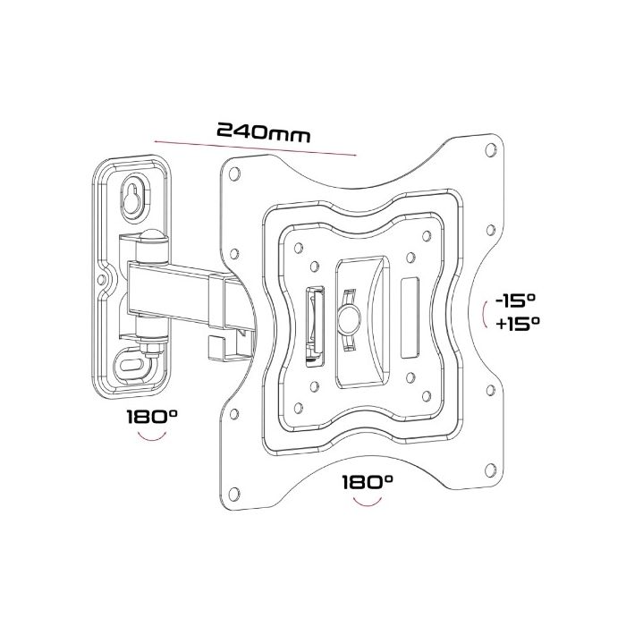 Unitronic zglobni TV nosač UWM-2342/2 23"-42"