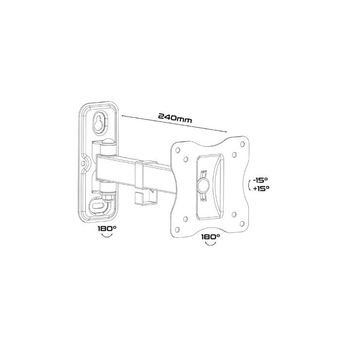 Unitronic zglobni TV nosač UWM-1023/2 10"-23"