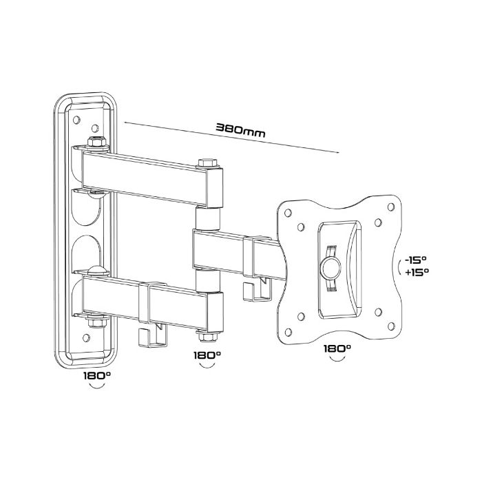 Unitronic zglobni TV nosač UWM-1023/3 10"-23"