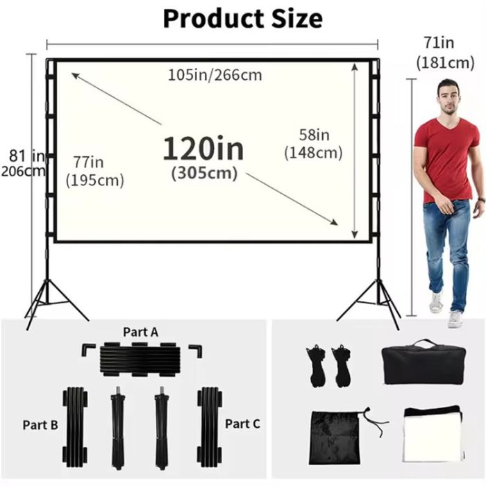 Kettz platno za projektor 120" Anti-Refleks 0KP007