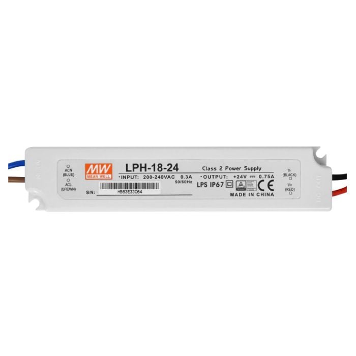 Ispravljač za LED trake 24V 18W LPH-18-24