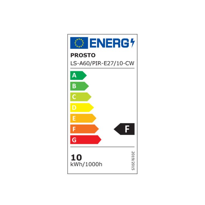 PROSTO LED hladno bela sijalica sa PIR senzorom LS-A60/PIR-E27/10-CW 10W