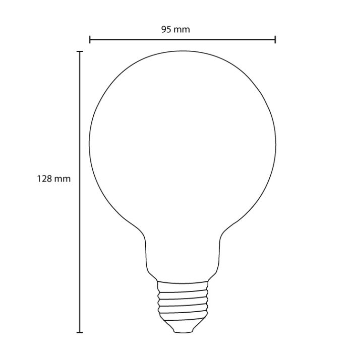LED sijalica toplo bela 6W LS-G95FDA-WW-E27/6