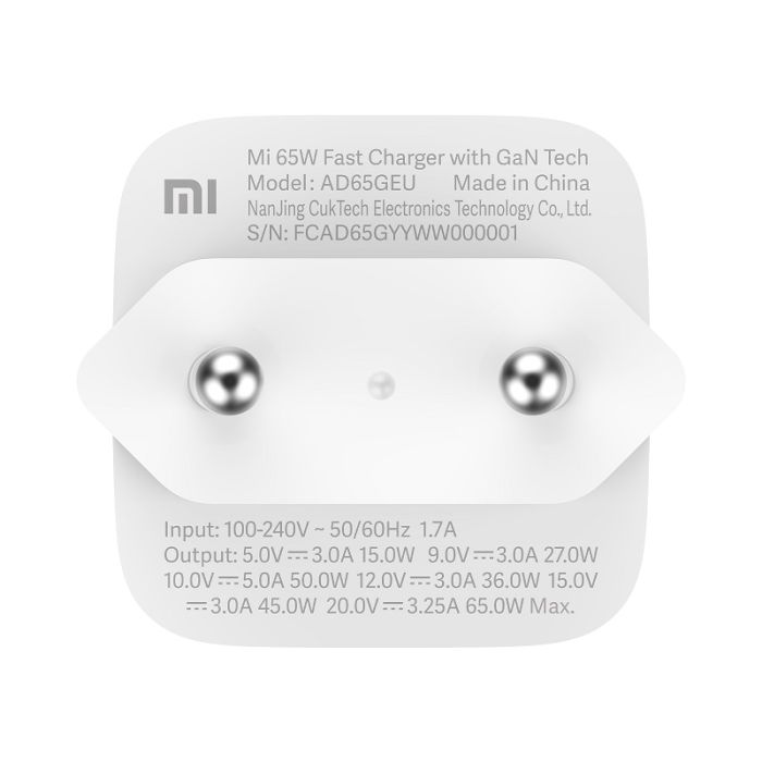 Xiaomi Mi brzi punjač USB-C 65W 5A GaN
