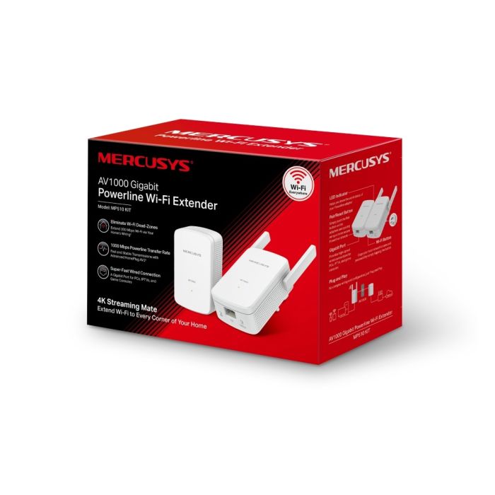 Mercusys MP510 KIT AV1000 Gigabit Powerline WiFi Kit