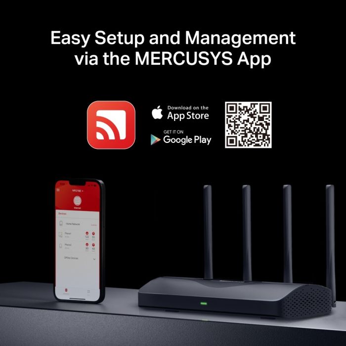 Mercusys MR27BE BE3600 dual band WiFi 7 ruter