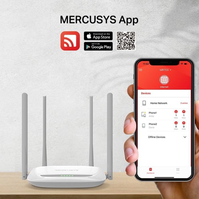 Mercusys MW325R Enhanced Range Wireless N 300Mbps ruter