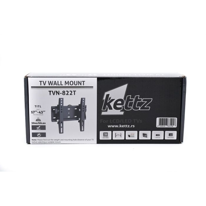 Kettz zidni nosač za TV prijemnike 17"-43"