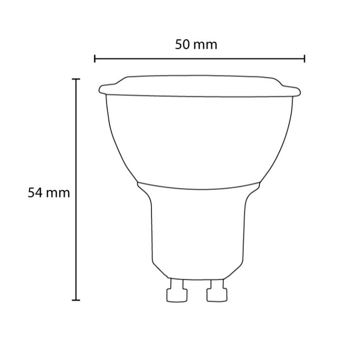 Osram toplo bela LED spot sijalica 4.5W 2700K 120°
