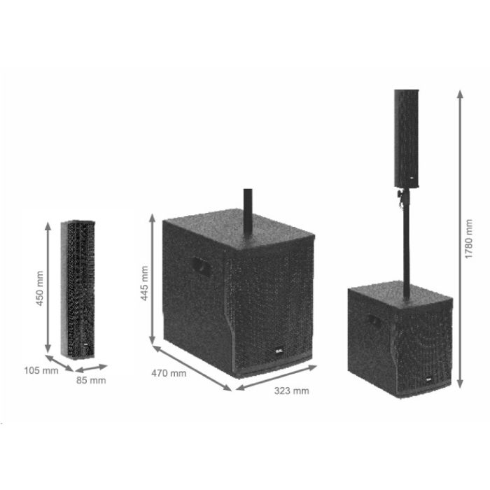 SAL aktivni BT zvučni sistem 400W PAS10W43S
