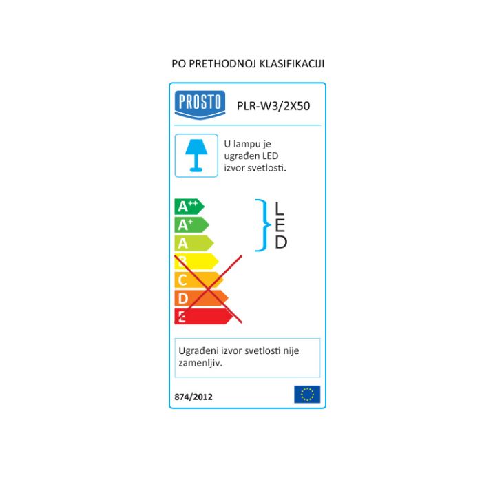 Prenosni LED reflektor na stalku 2x50W 5000K