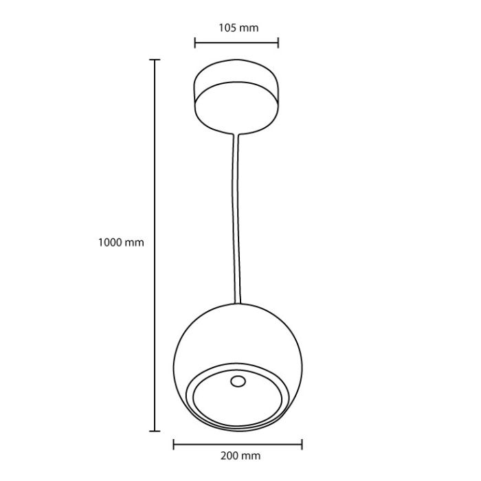 Prosto Viseća LED lampa 20W LVL11240-20/DL