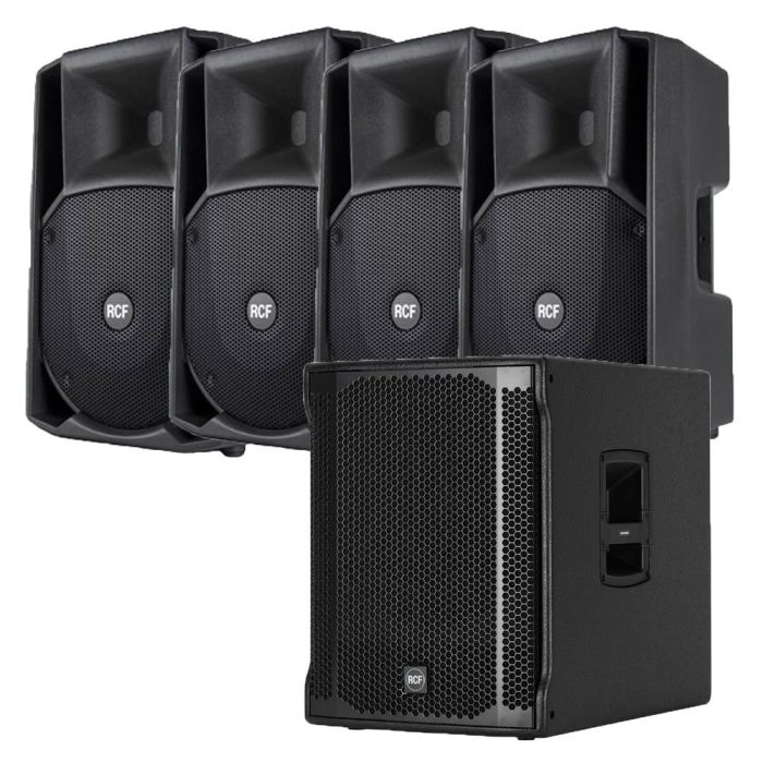 Komplet ozvučenja 4x RCF ART 735 zvučnici + SUB 705 subwoofer