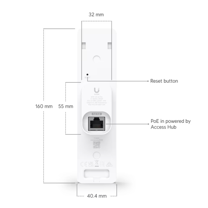 Ubiquiti UniFi NFC čitač i interfon G2 Pro