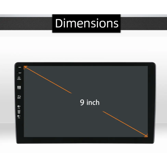 Kettz multimedija KT-AR29S3 9" slim DIN 4 + 64GB DSP Car Play