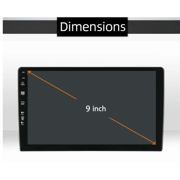 Kettz multimedija KT2900 9" slim DIN 4 + 64GB DSP 5.1 Car Play