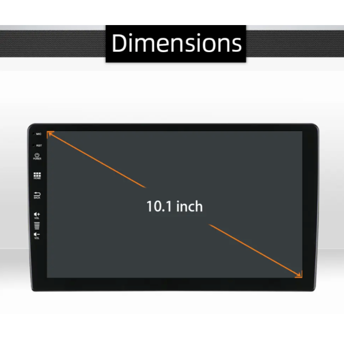 Kettz multimedija KT2101 10.1" slim DIN 4 + 64GB DSP 5.1 Car Play