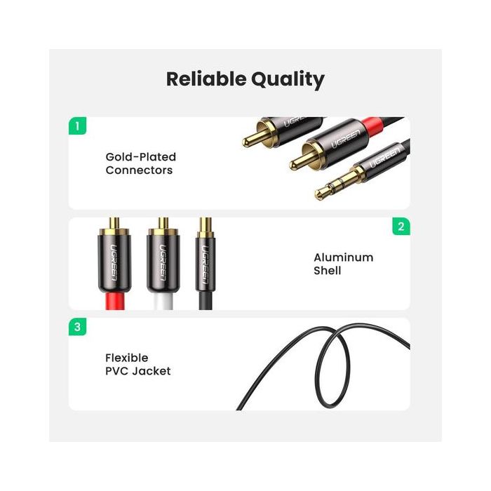 Ugreen Aux na 2RCA kabl 5m 