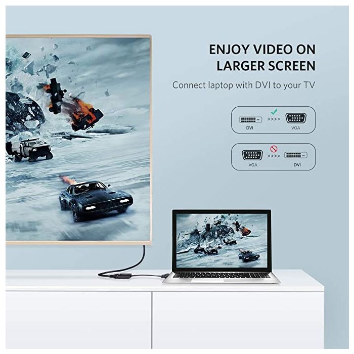 Ugreen MM108 Dvi-d na Vga konvertor flat kabl