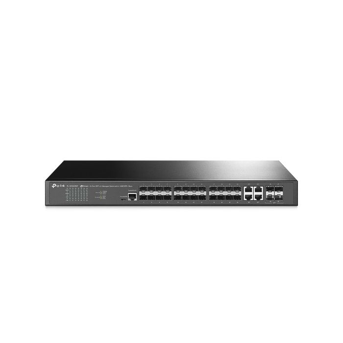 TP-Link Omada TL-SG3428XF L2+ upravljivi switch – 24× SFP portova + 4× 10G SFP+