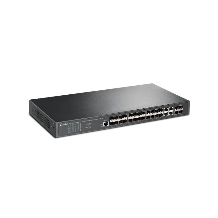 TP-Link Omada TL-SG3428XF L2+ upravljivi switch – 24× SFP portova + 4× 10G SFP+