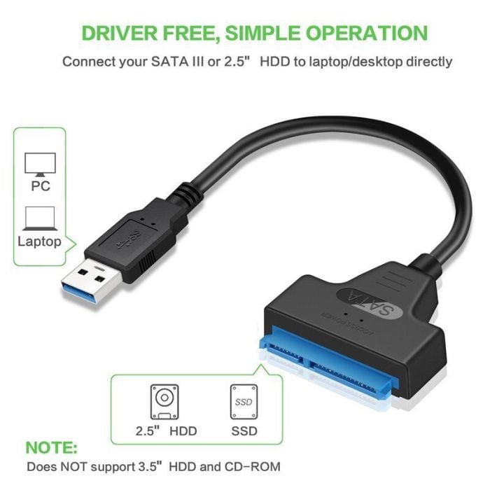 Kettz napojni kabl USB 3.0 na SATA 22 pin NKU-K122