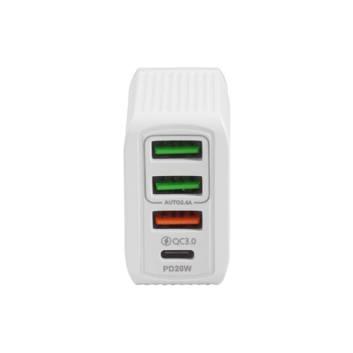 Prosto brzi punjač 38W (PD USB-C + QC USB-C + 2 USB-A)