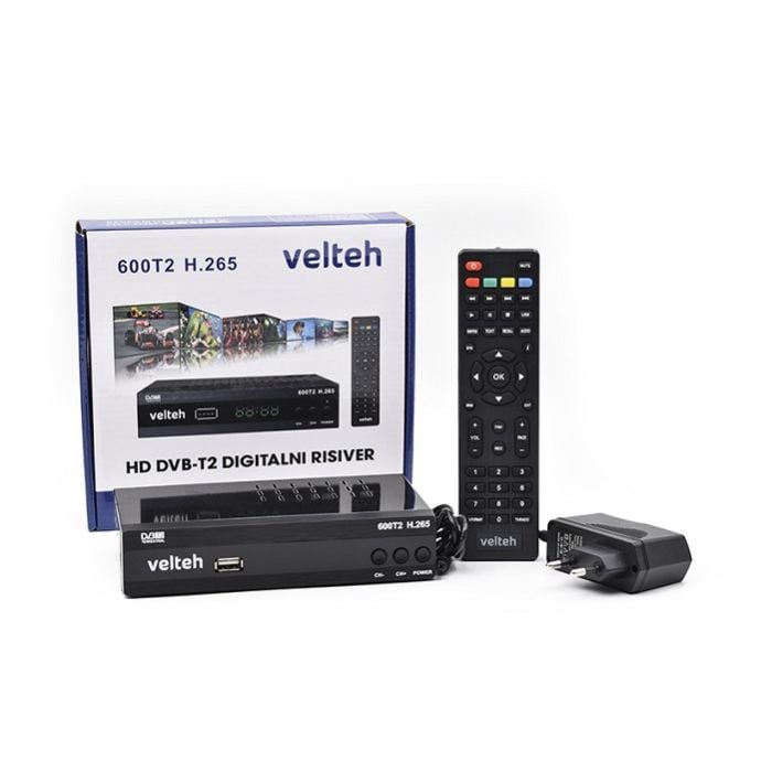 Velteh 600T2 H.265 DVB-T2 digitalni risiver