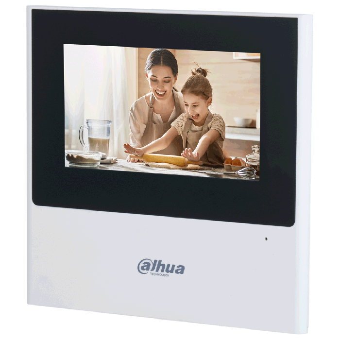 IP SIP 2.0 video intercom hands-free monitor, touch-screen Dahua VTH2611L-WP