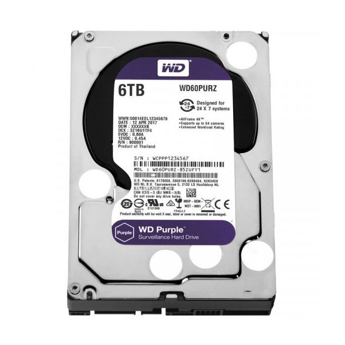 Hard disk 6TB Western Digital Purple WD60PURZ