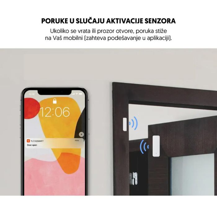 Tuya WiFi smart senzor za vrata i prozore WFS-D06
