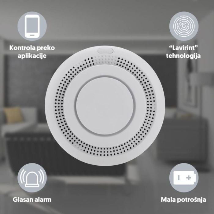 Tuya Wi-Fi smart detektor dima WFS-SM04A