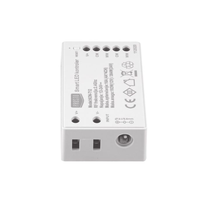 Wi-Fi kontroler LED rasvete CCT 12-24V 192W KON-T12