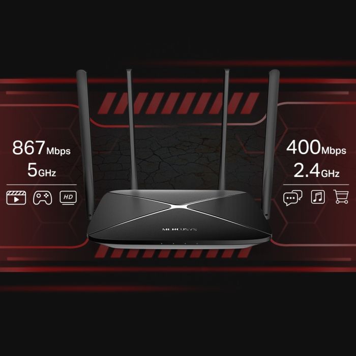 Mercusys AC1300 Wireless Dual Band Gigabit Ruter AC12G V2