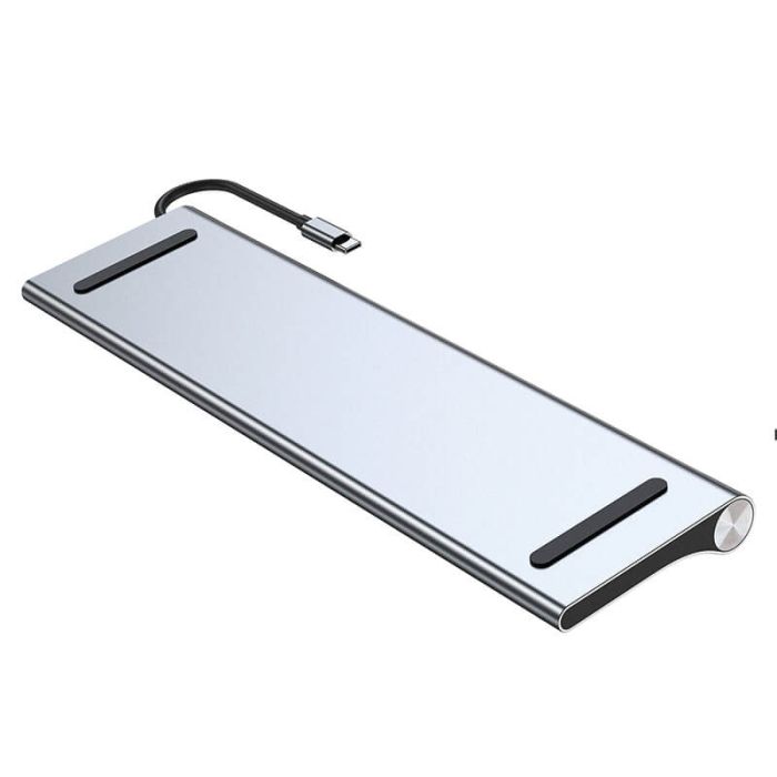 USB Multiport Hub sa 4x USB-A, SD, LAN, 3.5mm, HDMI, VGA, USB-C portovima MOYE Connect X11