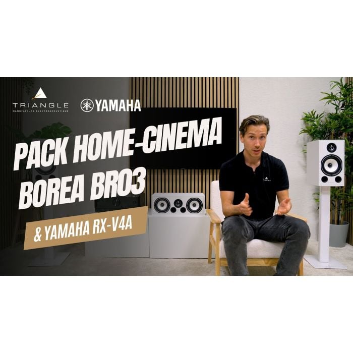 Pack Home-Cinéma TRIANGLE BR03 & Yamaha RX-V4A