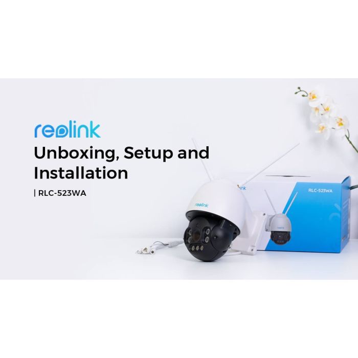 RLC-523WA Unboxing, Setup & Installation |Smart 5MP PTZ Cam with Spotlight over 2.4/5GHz WiFi