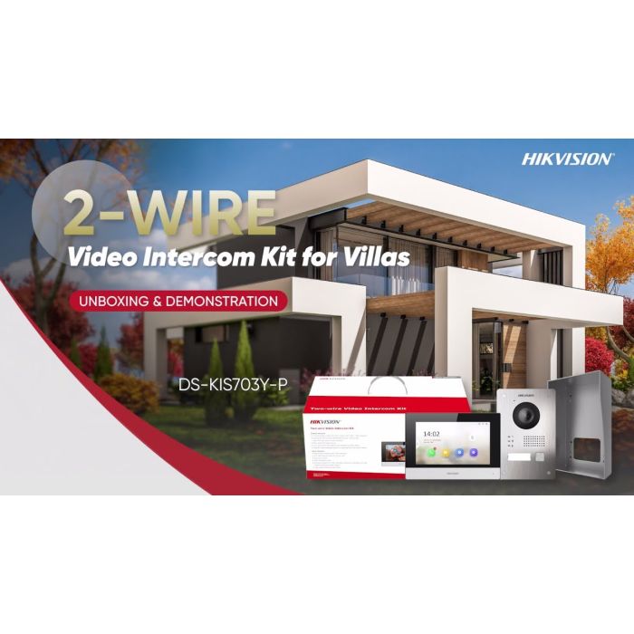 2-wire Video Intercom Kit for Villas DS-KIS703Y-P