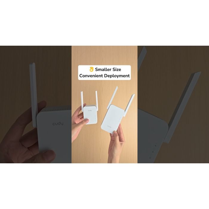 Small Size. Strong Wi-Fi. Expand Wi-Fi easily with Cudy RE300 #rangeextender #wifi #repeaters #cudy