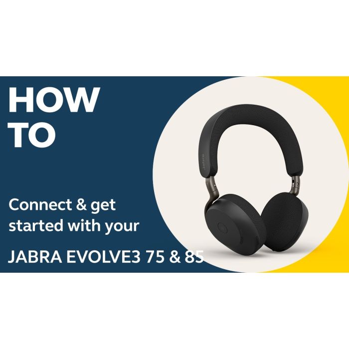 Jabra Evolve3 75 & 85: How to get started | Jabra Support