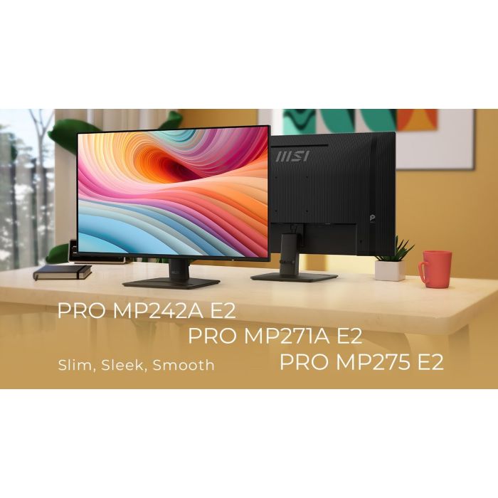 PRO MP242A E2 & MP271A E2 & MP275 E2 Series｜120Hz Home Office Monitors in Various Sizes | MSI