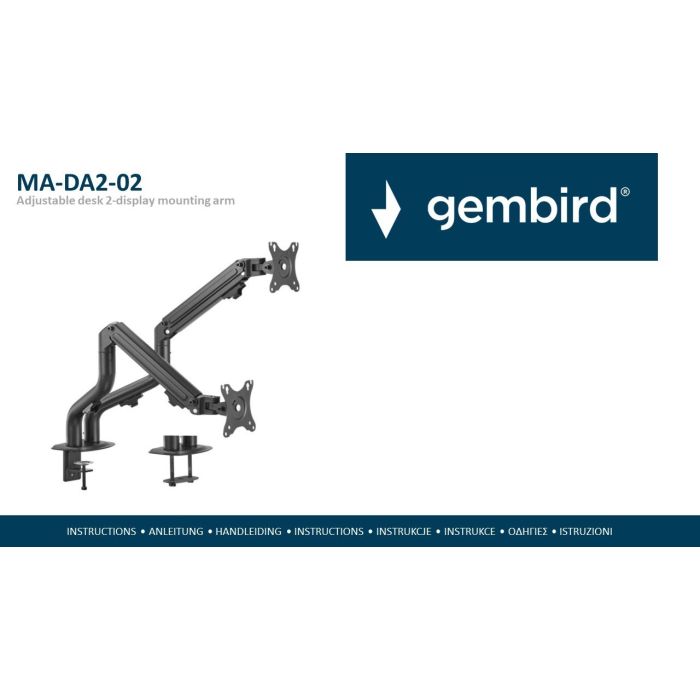 Gembird MA-DA2-02 installation instructions